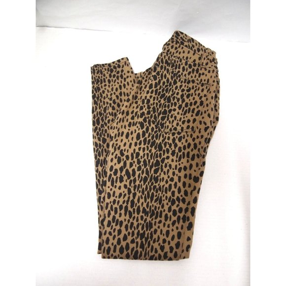 Good American Womens Good Waist Skinny Jeans 2/26 Animal Print Leopard High Rise - Picture 10 of 10